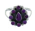 Genuine Sterling Silver Southwest Magenta Turquoise Ring Size 8 QX68833